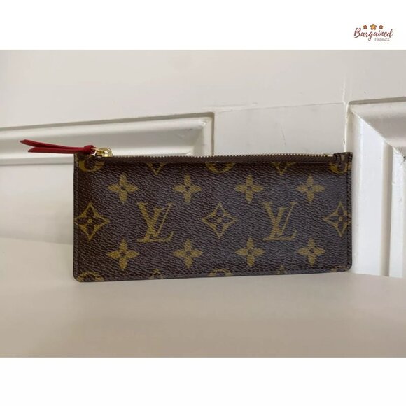 Authentic Louis Vuitton Monogram Coated Canvas Josephine Wallet Zippered Insert - Picture 4 of 10